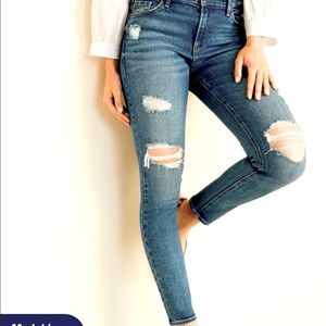 Old Navy Rockstar Mid Rise Distressed Skinny Jean